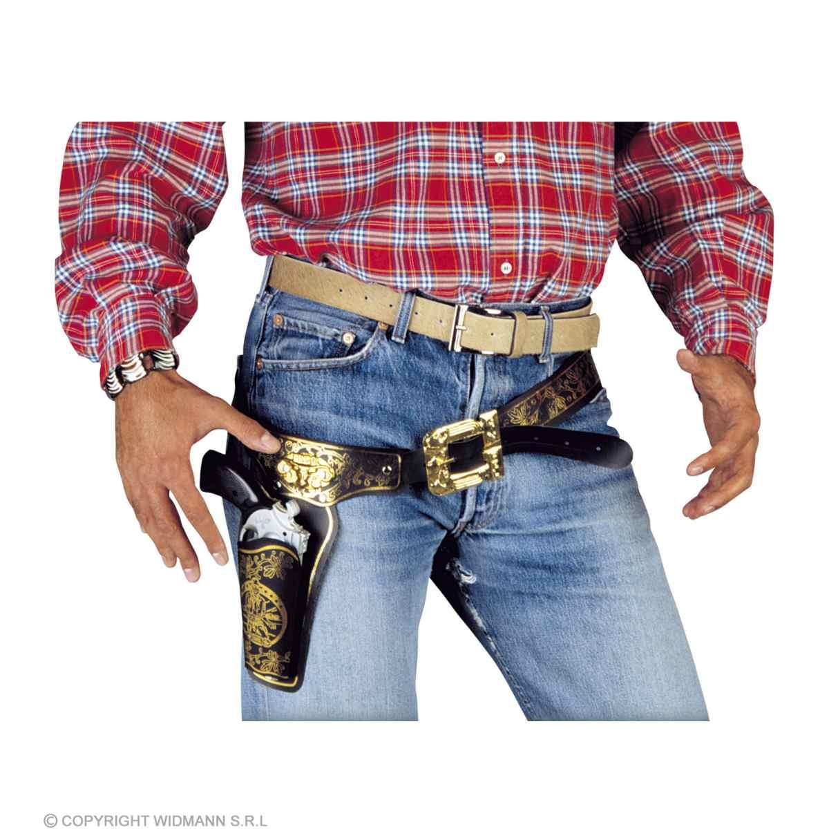 Cinturone Cowboy Fonfina 1 Posto Similpelle Marrone |Widmann