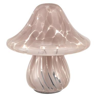 Lampada da Tavolo Vetro Fungo con Led cm.18