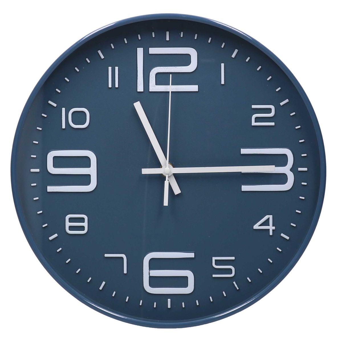 Orologio a Parete cm.Ã˜30 Plastica Blu Tondo | Vacchetti