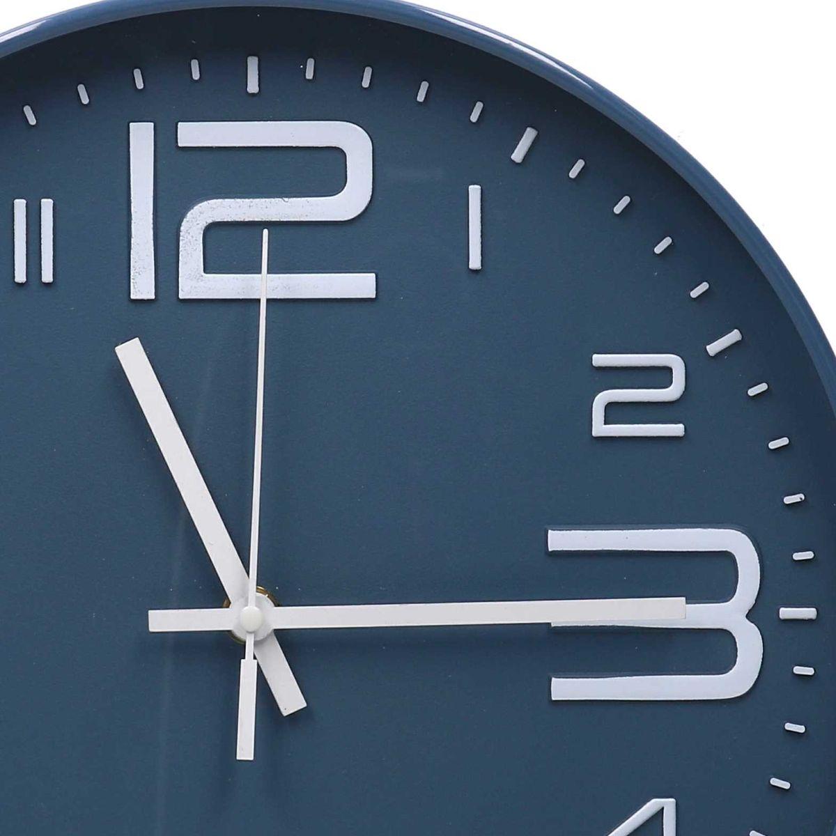 Orologio a Parete cm.Ã˜30 Plastica Blu Tondo | Vacchetti