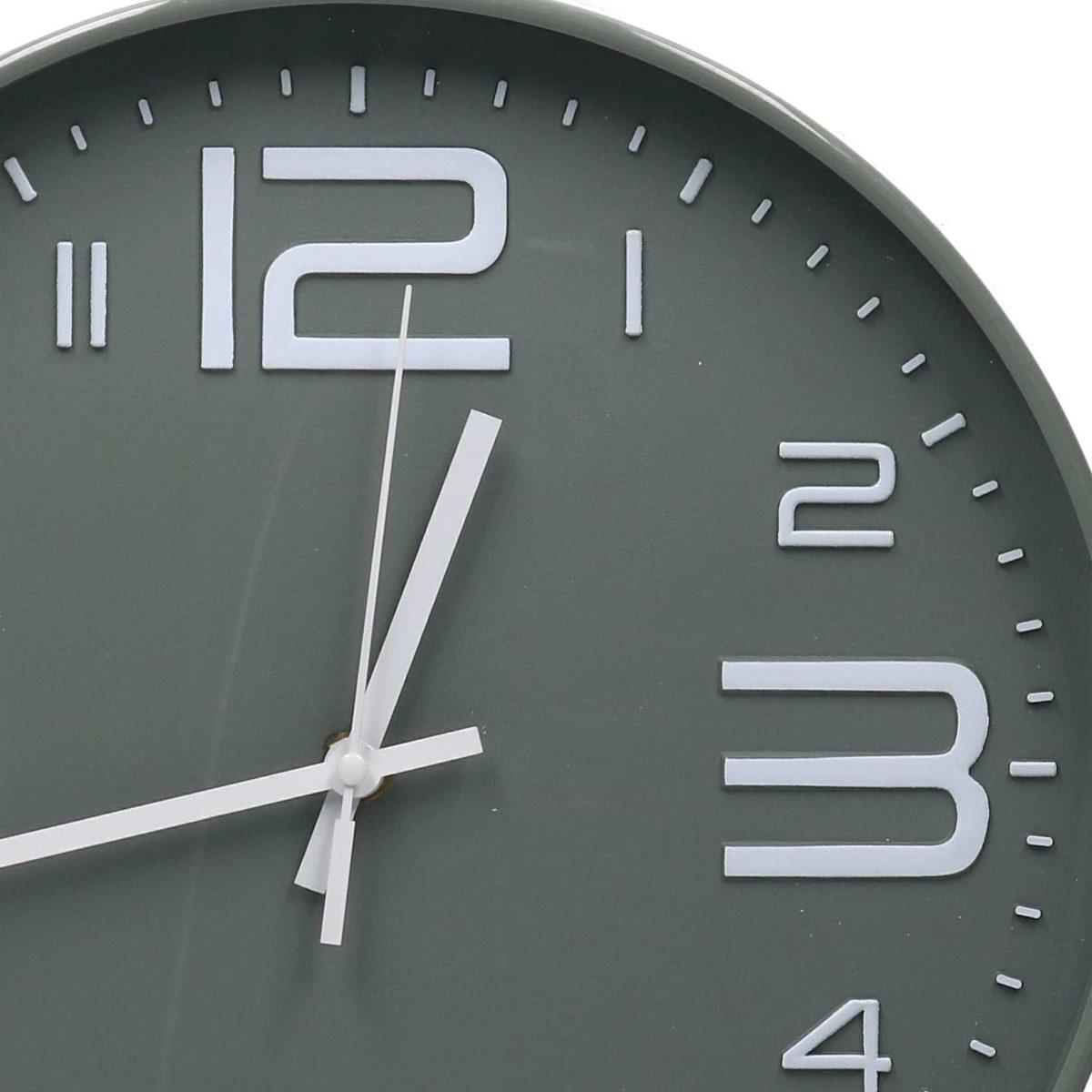 Orologio a Parete cm.Ã˜30 Plastica Verde Scuro Tondo | Vacchetti
