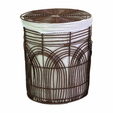 Cesto PVC Archi con Fodera Noce Tondo cm.Ã˜45xh56 | Vacchetti