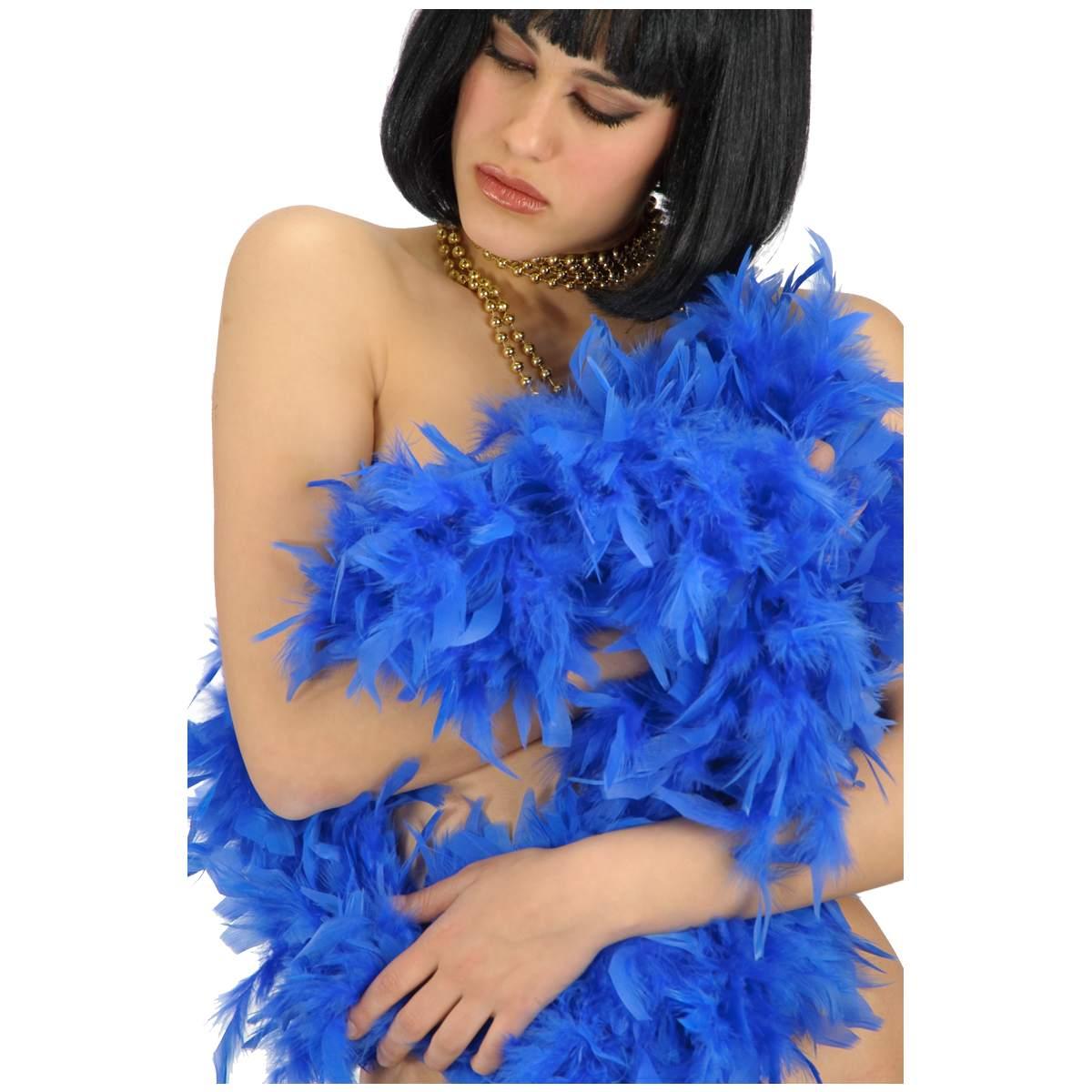 Boa di Piume Extra Lusso cm.180 gr.60 Blu |Carnival Toys