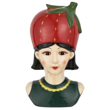 Vaso Ceramica Girl Fruit Fragola cm.11x18