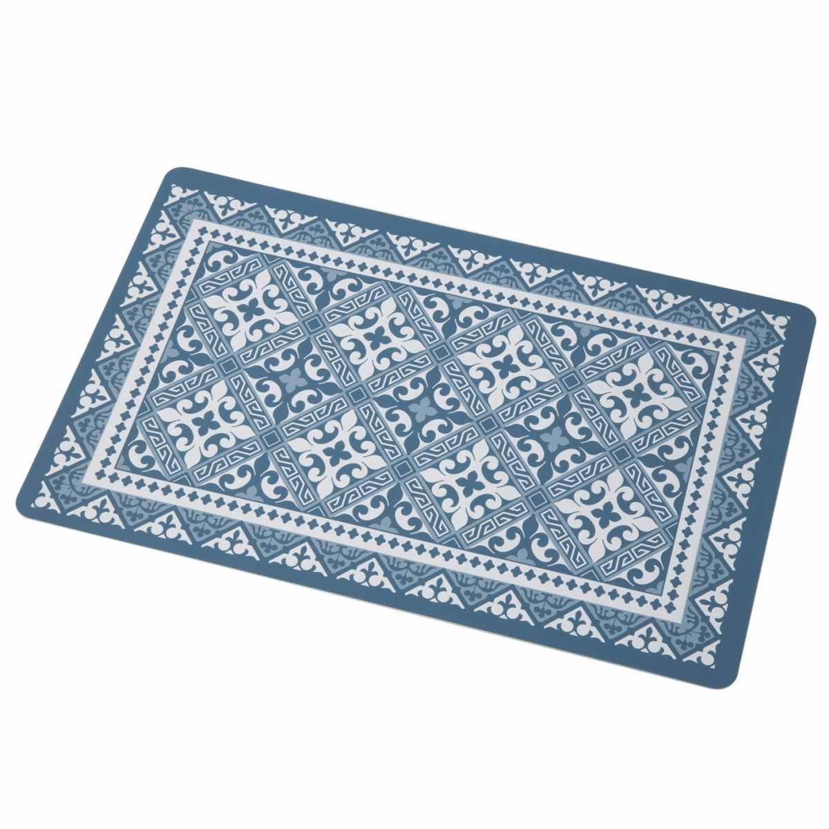 Tovaglietta Americana PVC Arabesque Blu cm.43x28 | Montemaggi