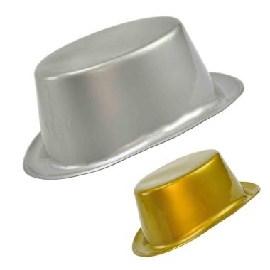Cappello Bombetta Eco PVC Metallizato 2 Colori