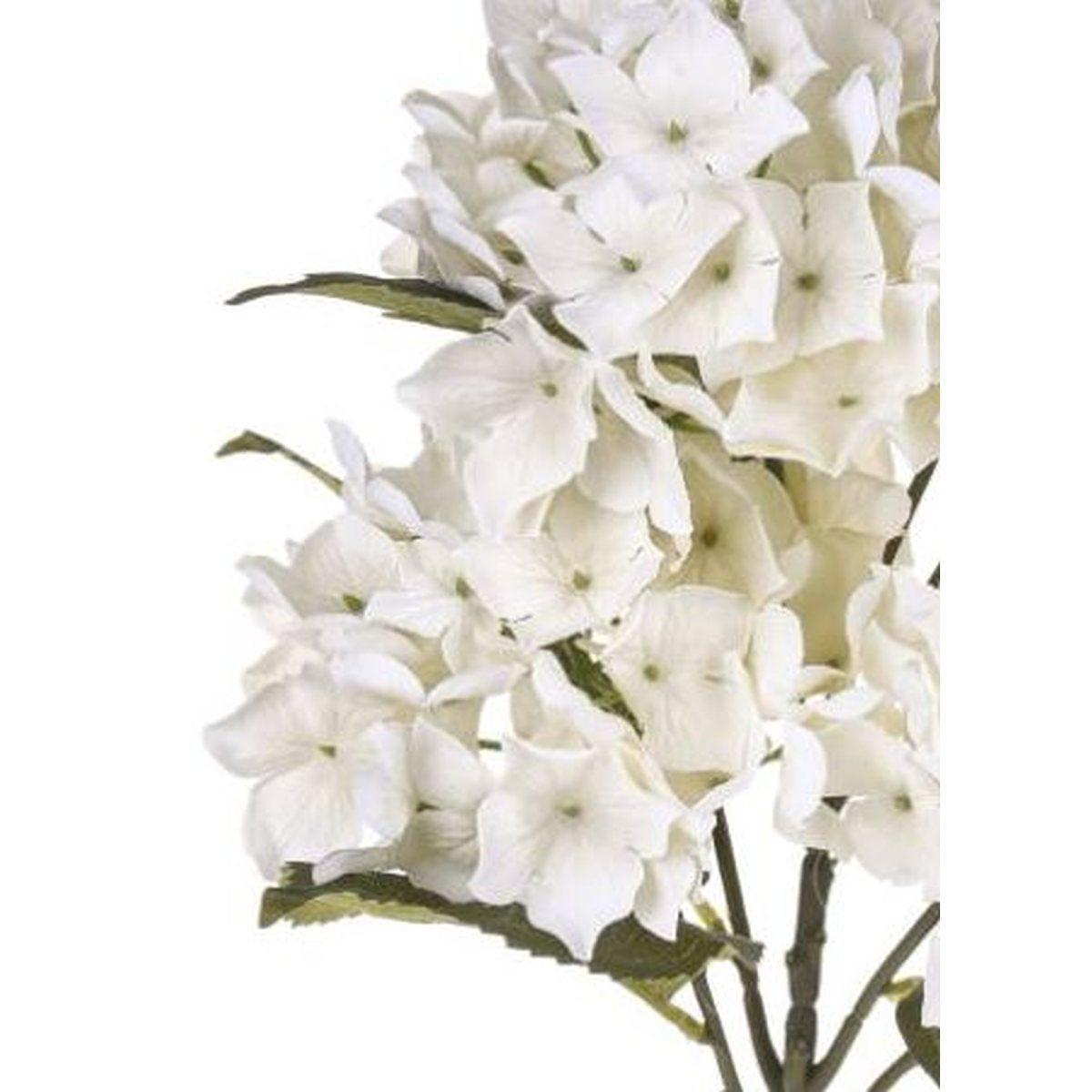 Fiore Artificiale Ortensia Bianca cm.57