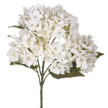 Fiore Artificiale Ortensia Bianca cm.57