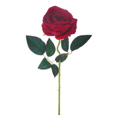 Fiore Artificiale Rosa Rossa cm.55