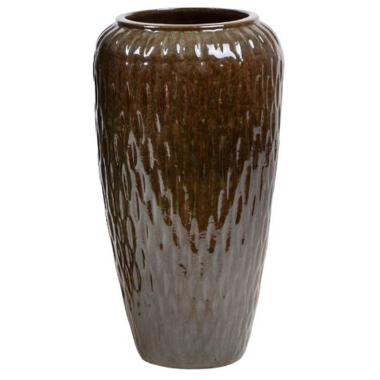 Vaso Ceramica Cono Verde cm.31x57