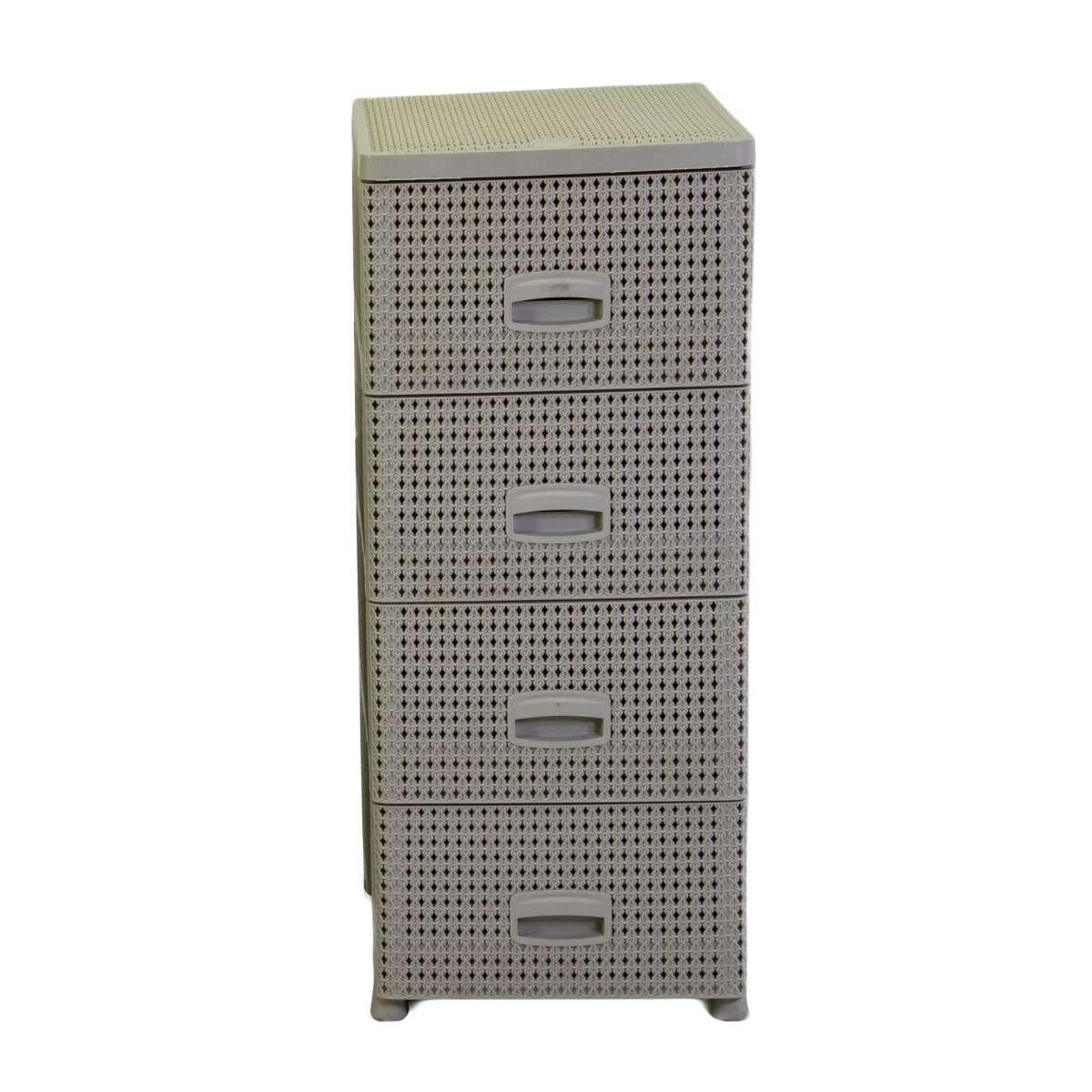 Mobiletto Cassettiera 4 Cassetti Crema cm.43x37xh90 | Vacchetti