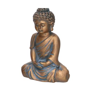 Statua Buddha Resina Grigio cm.8x5.h11,5 | Vacchetti