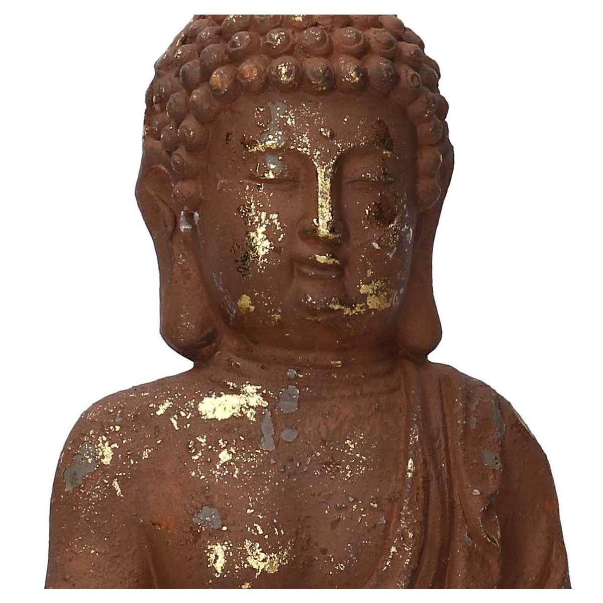 Statua Buddha Resina Bronzo Oro cm.28x19,5xh38 | Vacchetti