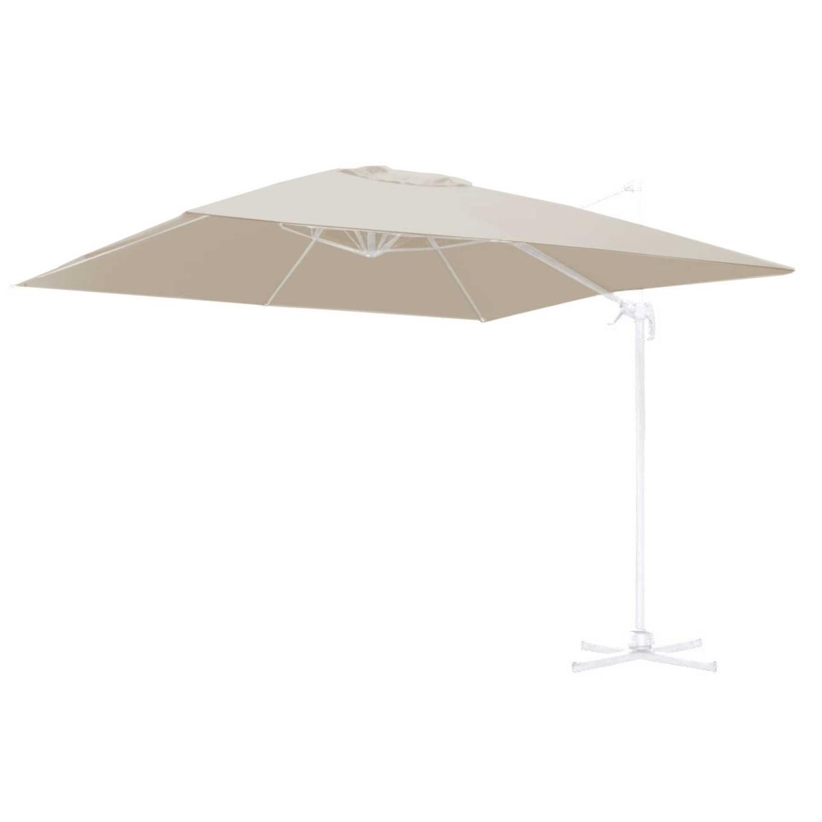 Ombrellone Alluminio Montana 3x4h2,80mt. Bianco Panna Palo Laterale | Vacchetti