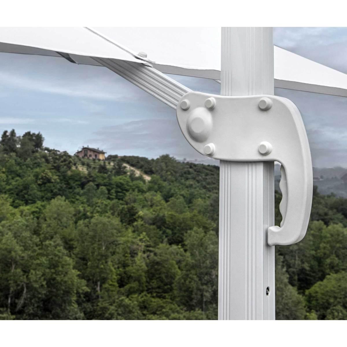 Ombrellone Alluminio New Michigan 2x3h2,55mt. Senza Mantovana Bianco | Vacchetti