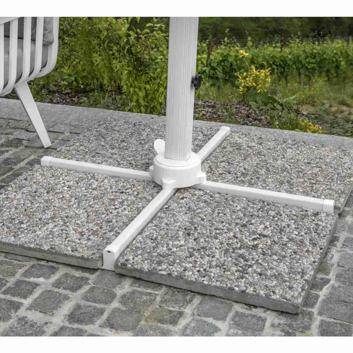 Ombrellone Alluminio New Michigan 2x3h2,55mt. Senza Mantovana Bianco | Vacchetti