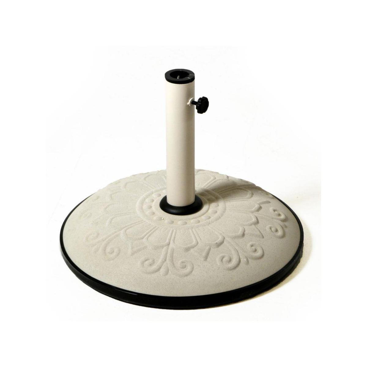 Ombrellone Solo Base Bianco con Decoro cm.50, Kg25 Misura Tubo cm.5,8x0,12h28 | Vacchetti