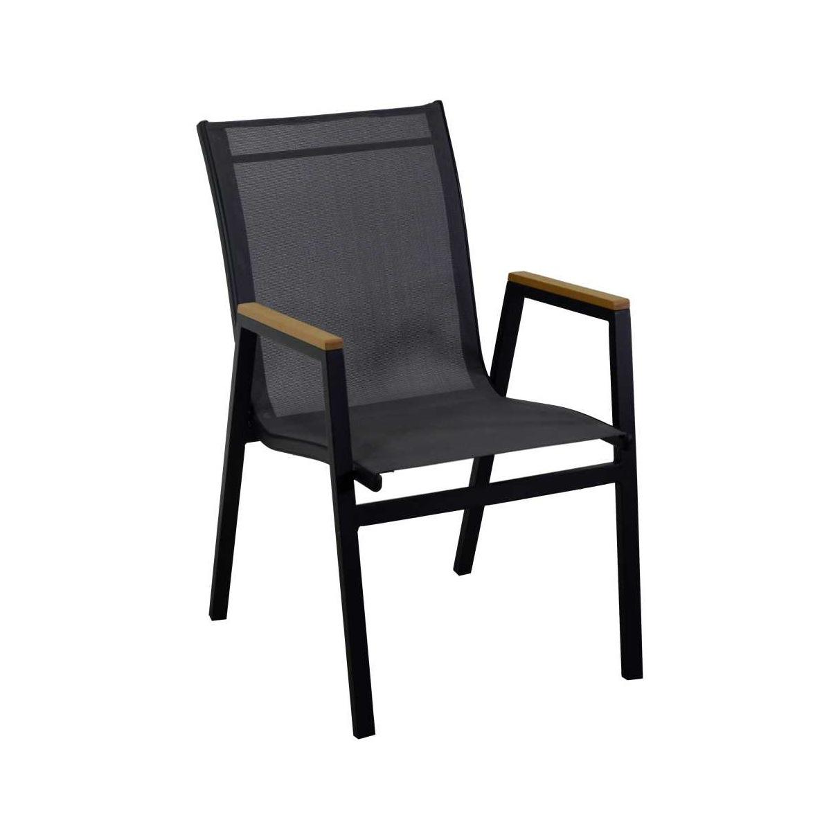 Poltrona Alluminio Idaho Plus Antracitecm.53x65h43/62/87 | Vacchetti