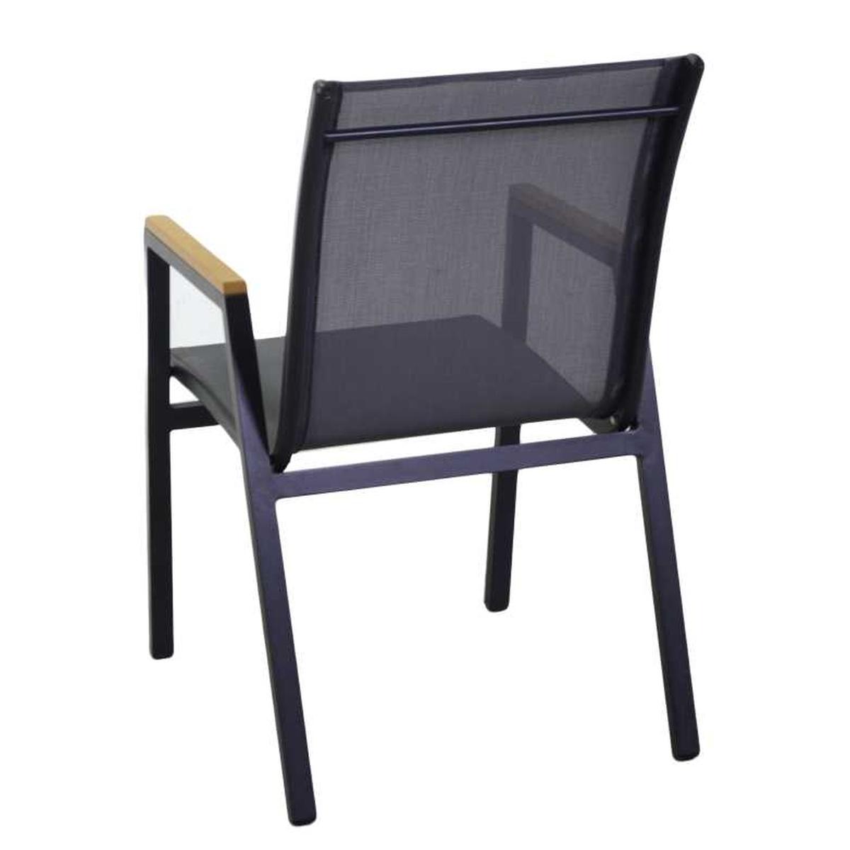 Poltrona Alluminio Idaho Plus Antracitecm.53x65h43/62/87 | Vacchetti