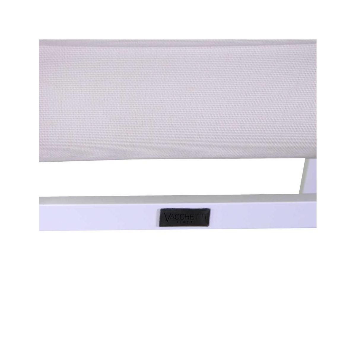 Poltrona Alluminio Textilene Riverside Bianco (Bracciolo In Hpl) cm.56x66h90 | Vacchetti