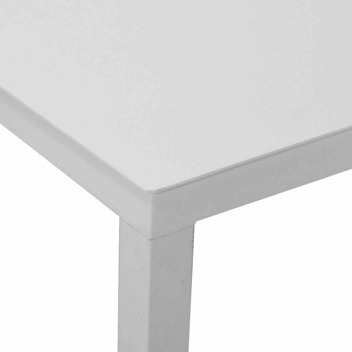 Tavolino Alluminio Bianco cm.120x60h45 | Vacchetti