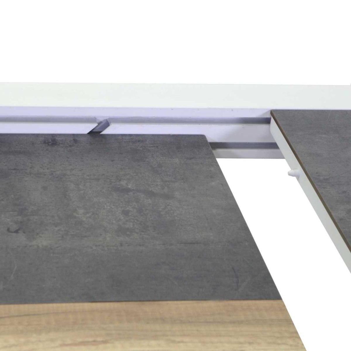 Tavolo Alluminio Allungabile Riverside Bianco Hpl cm.200/300,5x104h76 | Vacchetti