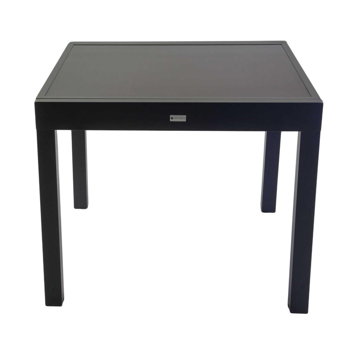 Tavolo Alluminio Boise Allungabile Antracite Quadro cm.90/180x90h75 | Vacchetti