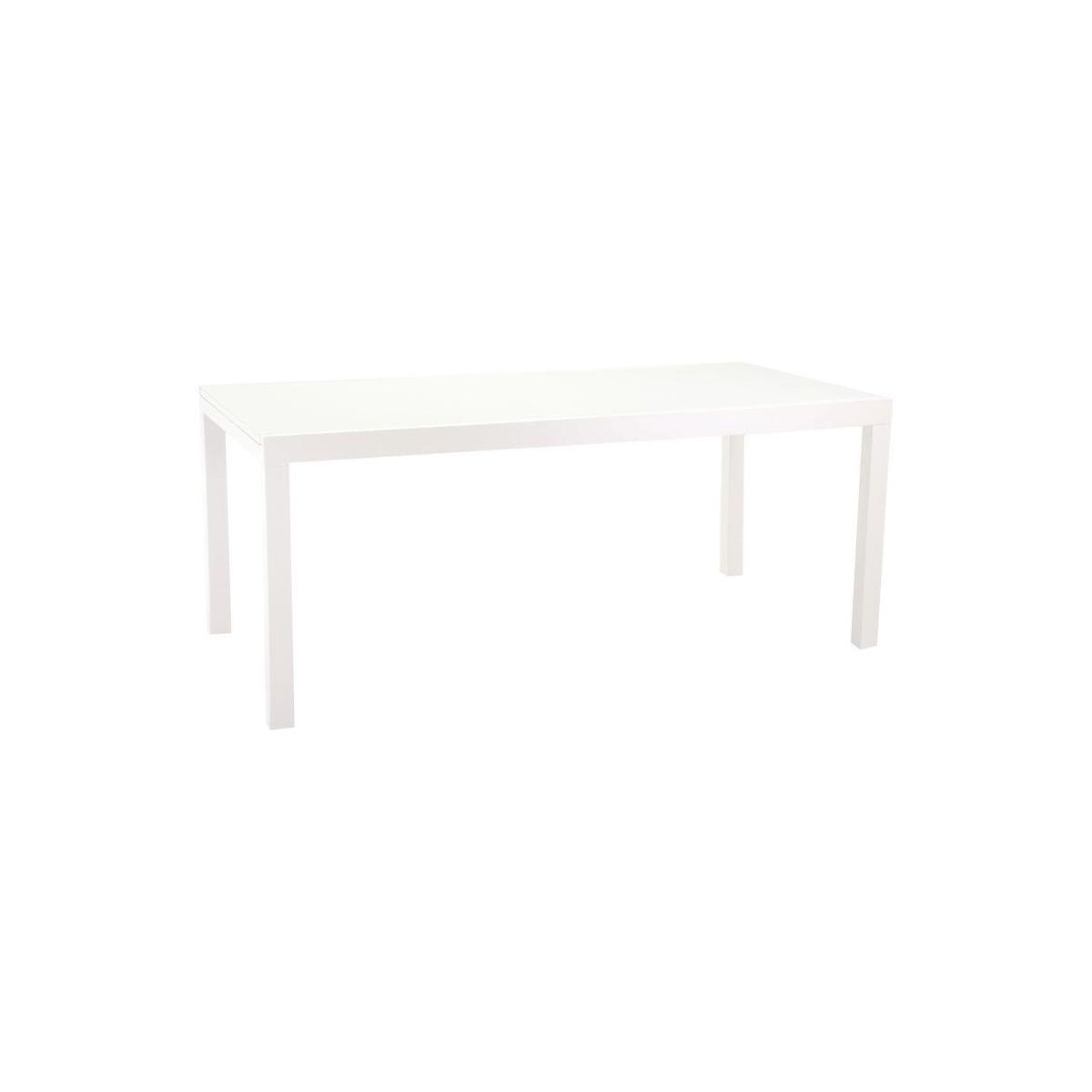 Tavolo Alluminio Boise Bianco Opaco Allungabile cm.160/220x90h67,5/75 | Vacchetti