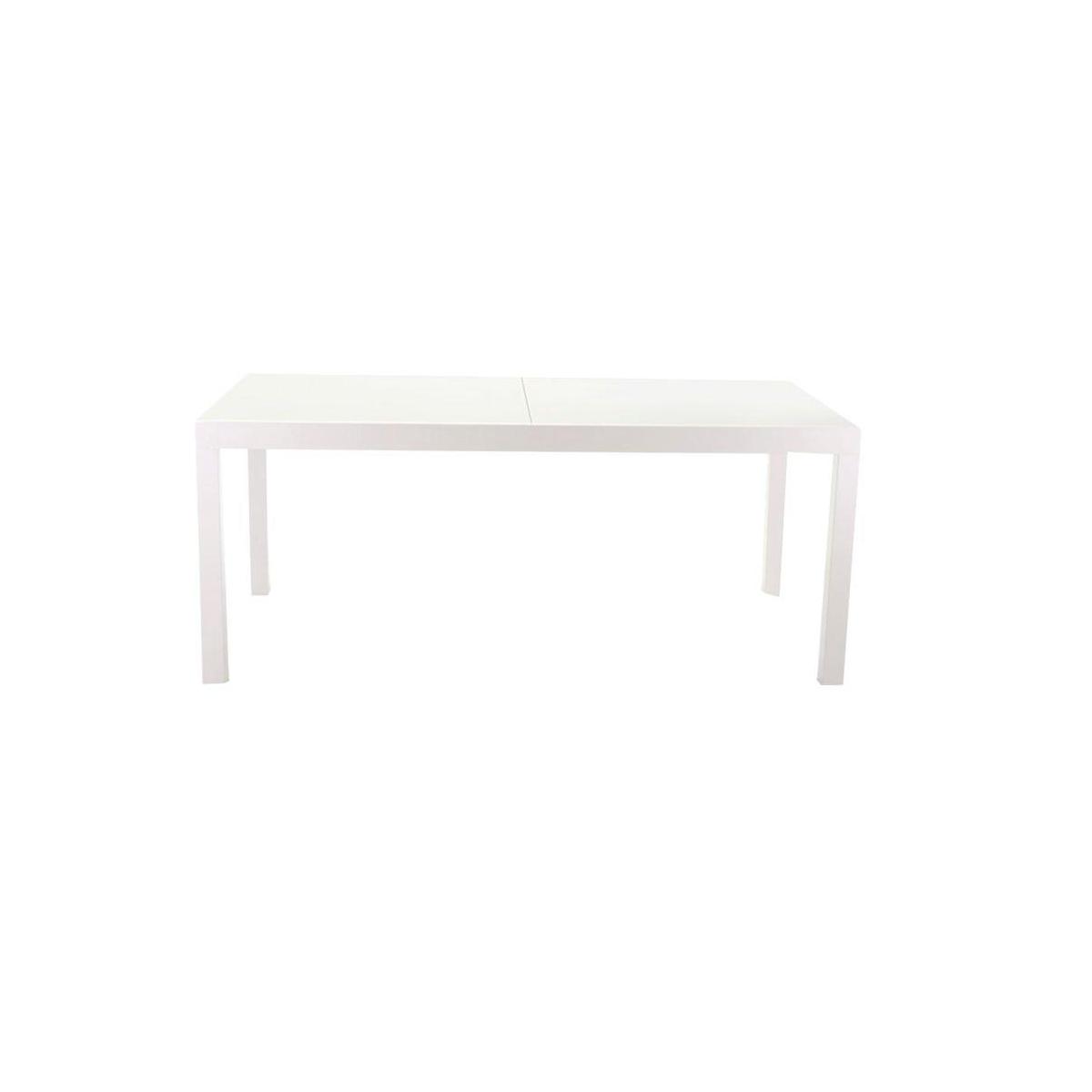 Tavolo Alluminio Boise Bianco Opaco Allungabile cm.160/220x90h67,5/75 | Vacchetti