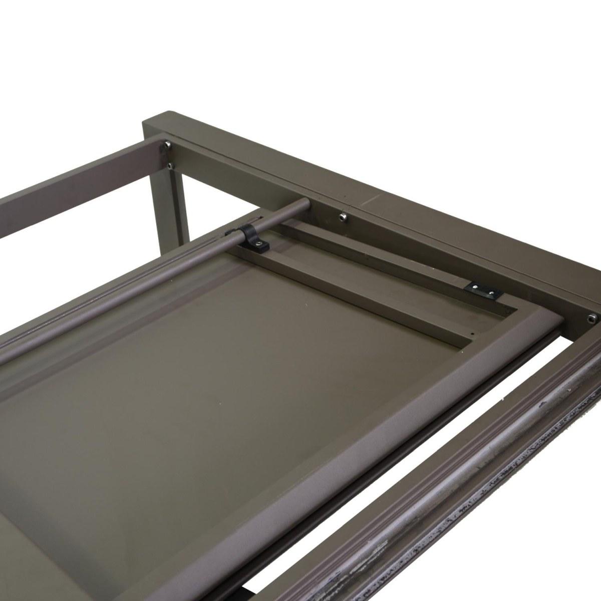 Tavolo Alluminio El Paso Allungabile Marrone Rettangolare cm.220/330x110h76 | Vacchetti