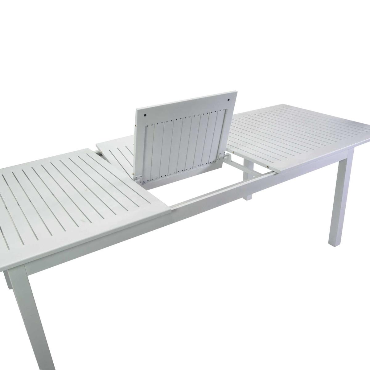 Tavolo Alluminio Monterey Allungabile Bianco cm.220/280x100h75 | Vacchetti