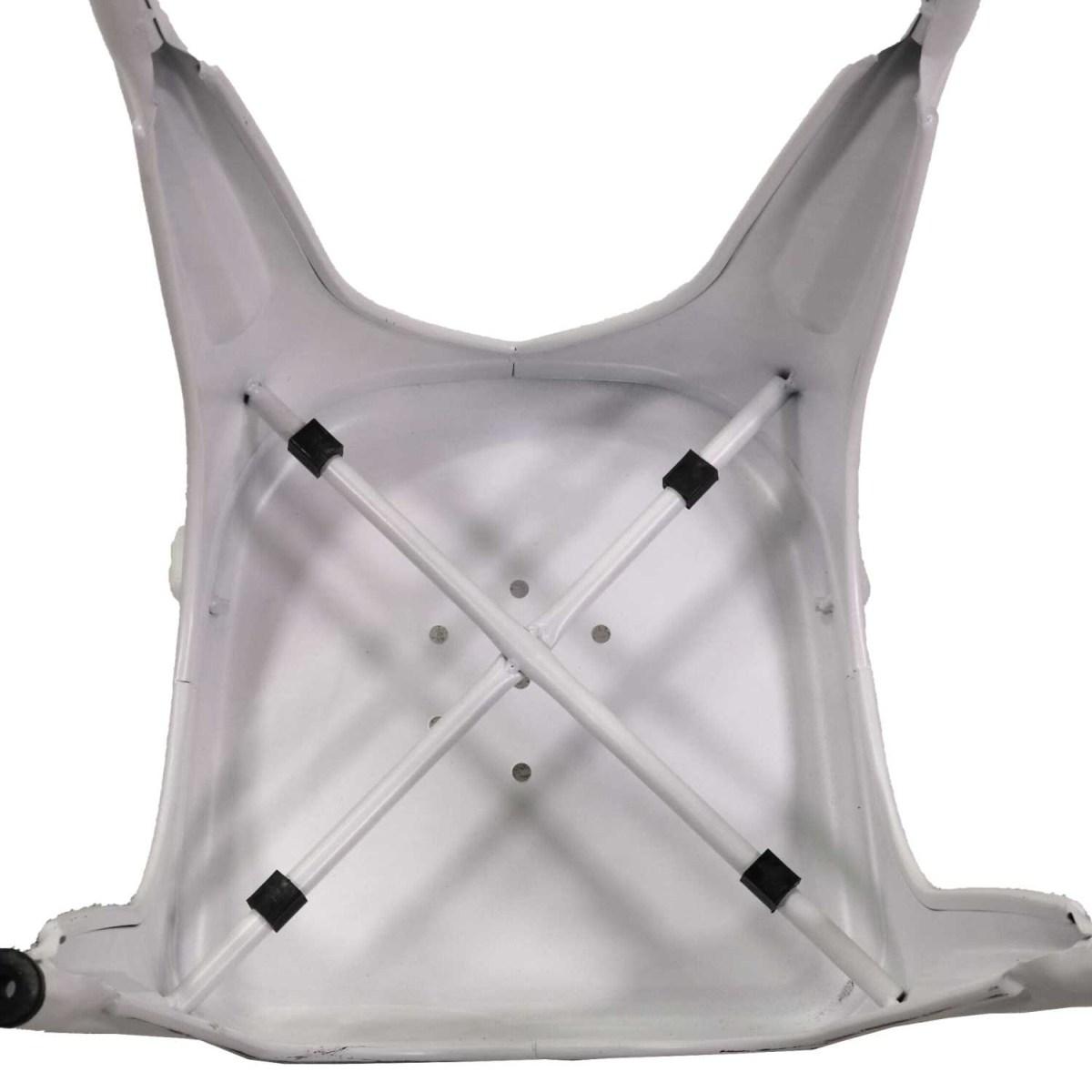 Sedia Ferro New Bristol Bianco Antico cm.43x43h45/84 | Vacchetti