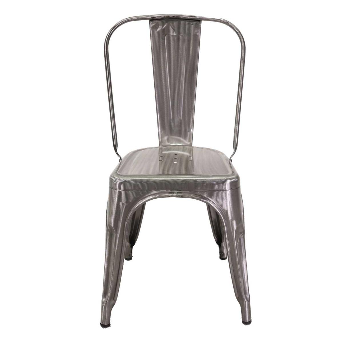 Sedia Ferro New Bristol Galvanizzato cm.43x43h45/84 | Vacchetti