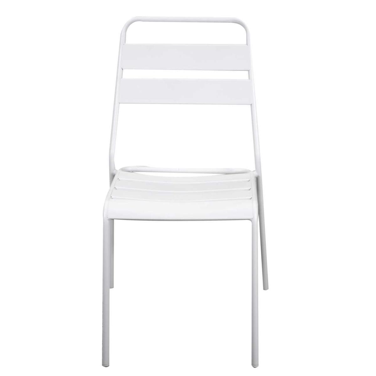 Sedia Metallo Rovigo Bianco cm.50x54h42/87 | Vacchetti