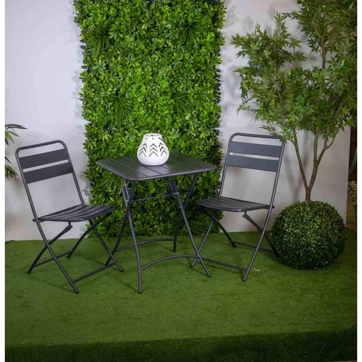 Sedia Metallo Rovigo Pieghevole Antracite cm.44x53h45/86 | Vacchetti