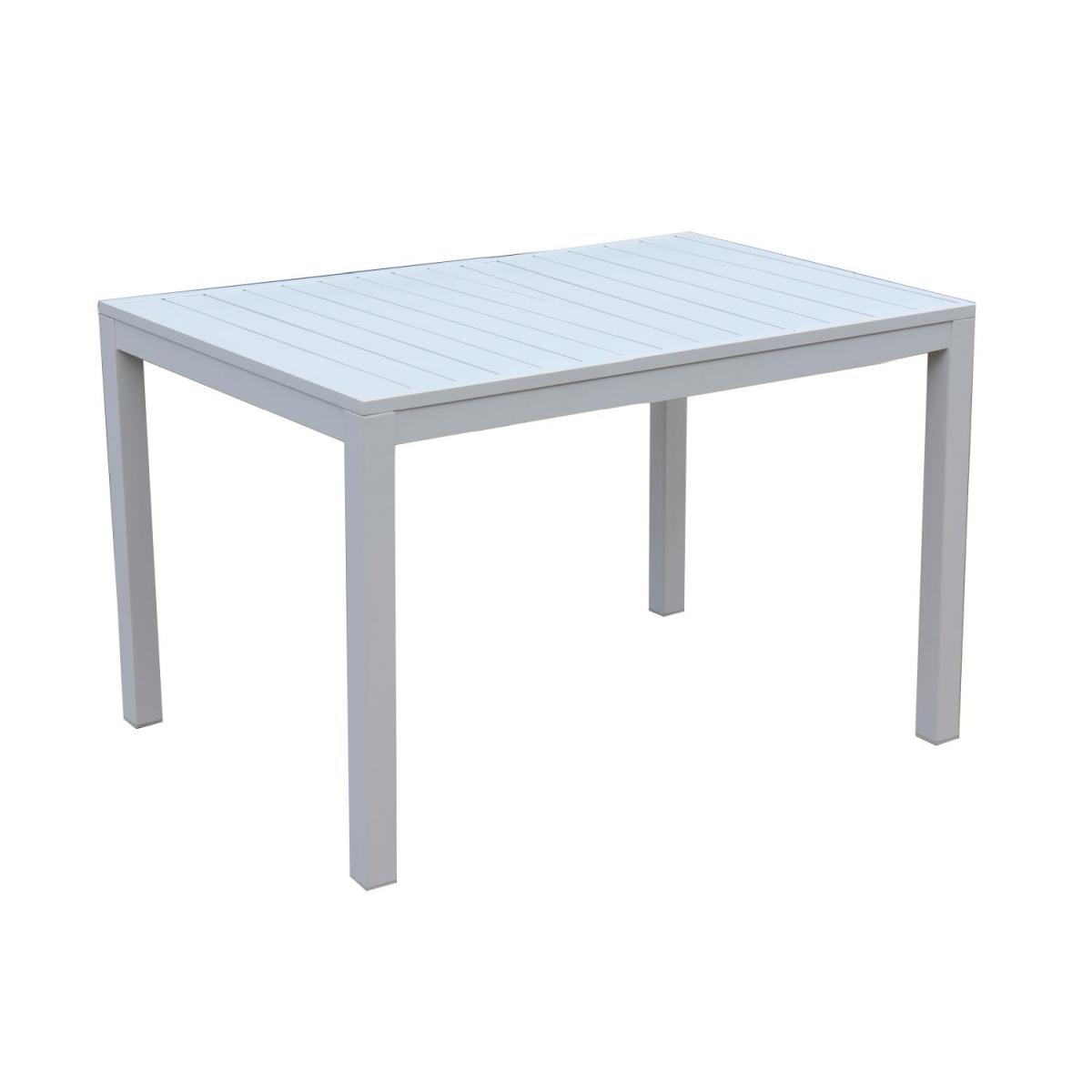 Tavolo Alluminio Sullivan Bianco Rettangolare cm.70x53h75 | Vacchetti