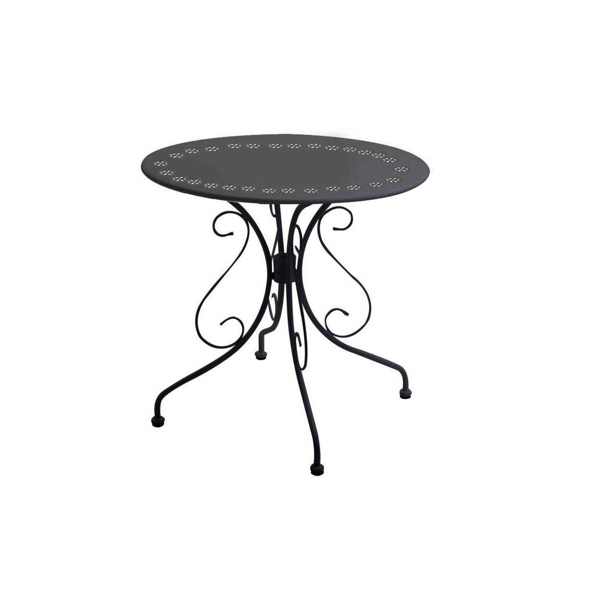 Tavolo Metallo New Old Antracite Tondo cm.ÃƒÂ˜70h72 | Vacchetti