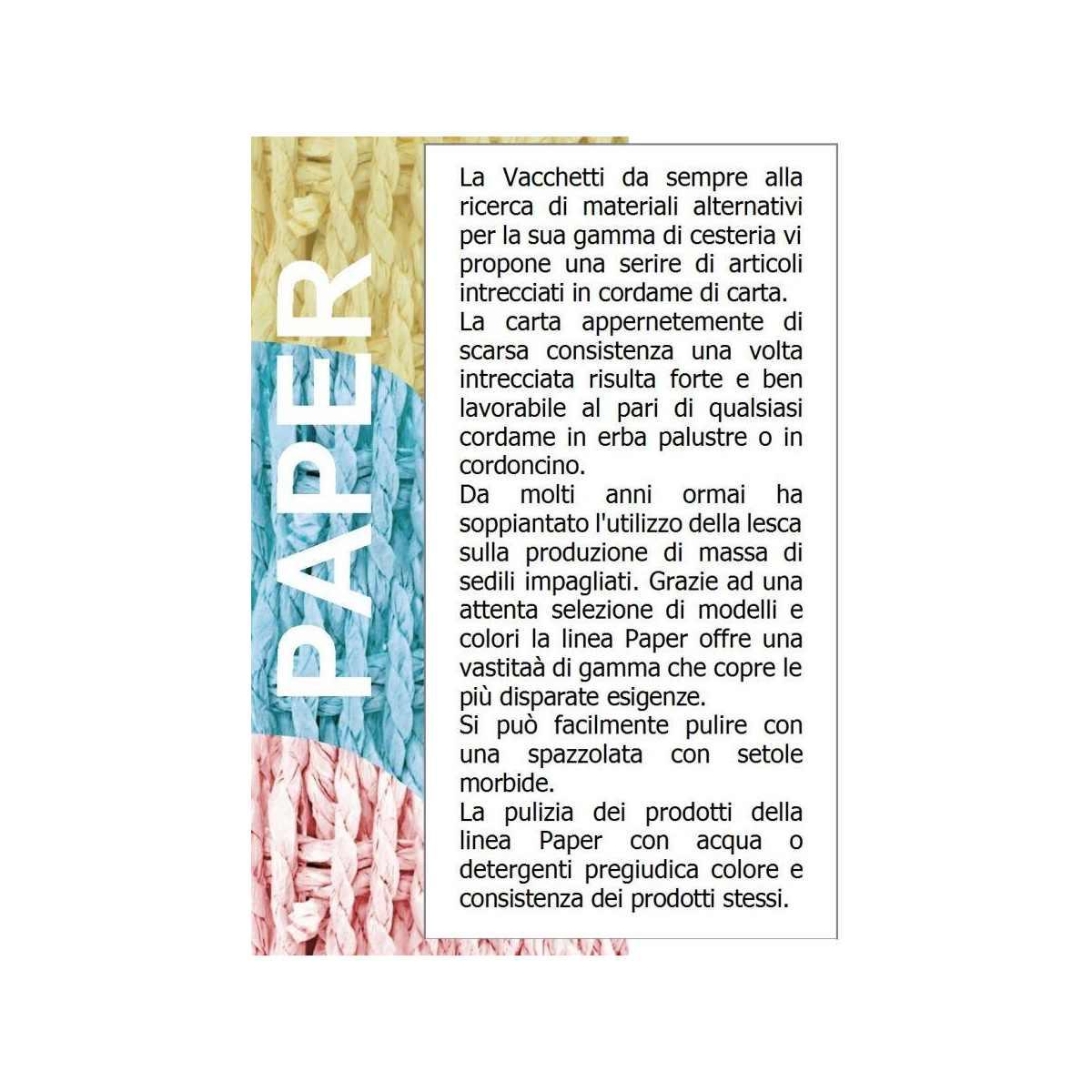 Cestone Paper Bianco con Fod Set pz.2 cm.45x35h54 Mezzaluna | Vacchetti