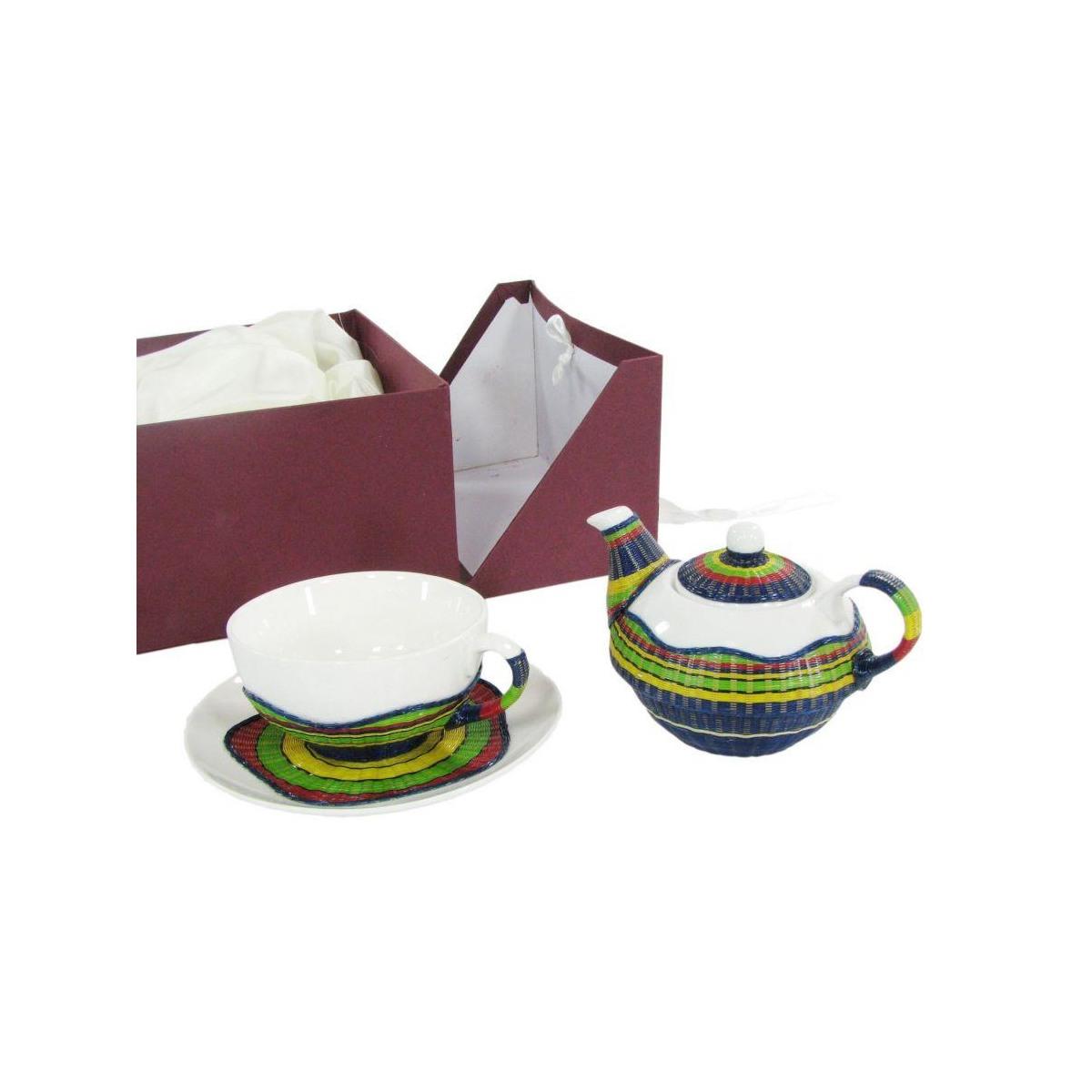 Teiera con Tazza Decoro Bambu' Multicoltazza e Teiera | Vacchetti