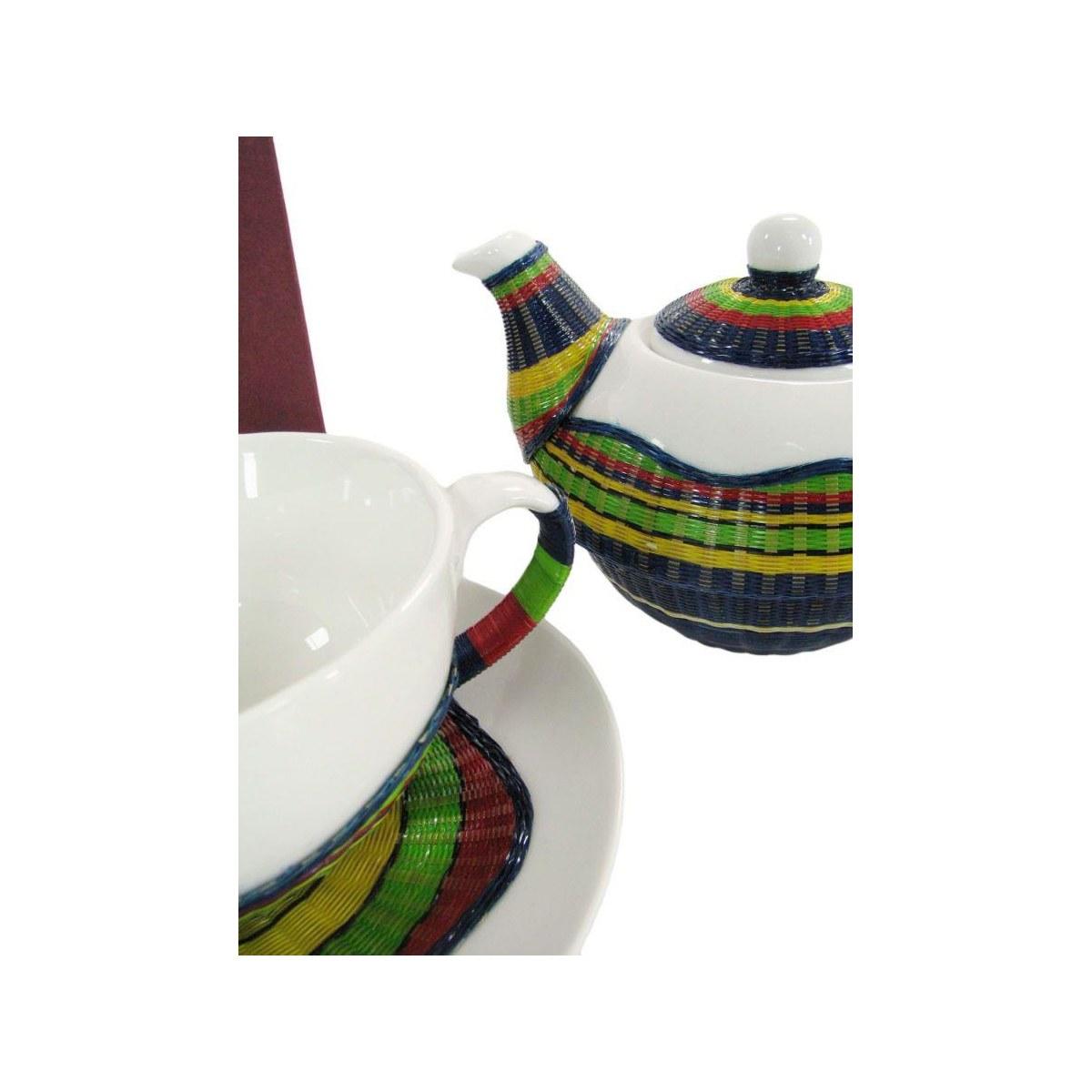 Teiera con Tazza Decoro Bambu' Multicoltazza e Teiera | Vacchetti