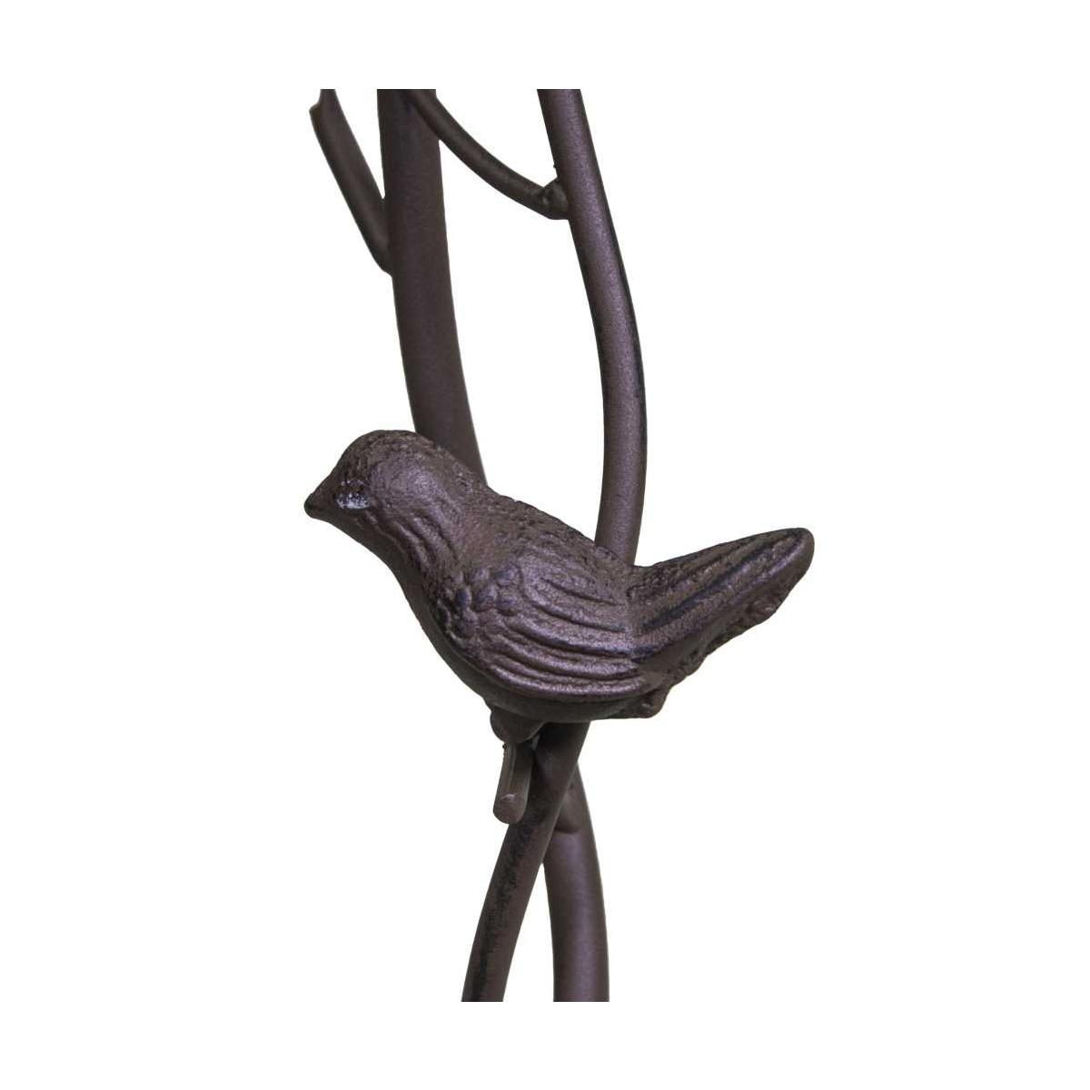 Posacenere Metallo Marrone Ramo con Uccellino cm.37x35h95 | Vacchetti