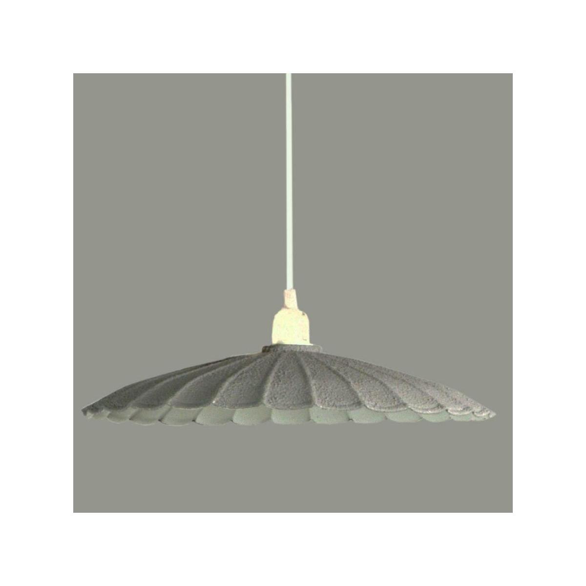 Lampadario Metallo Vintage Bianco/Grigio con Attacco cm.ÃƒÂ˜25 | Vacchetti