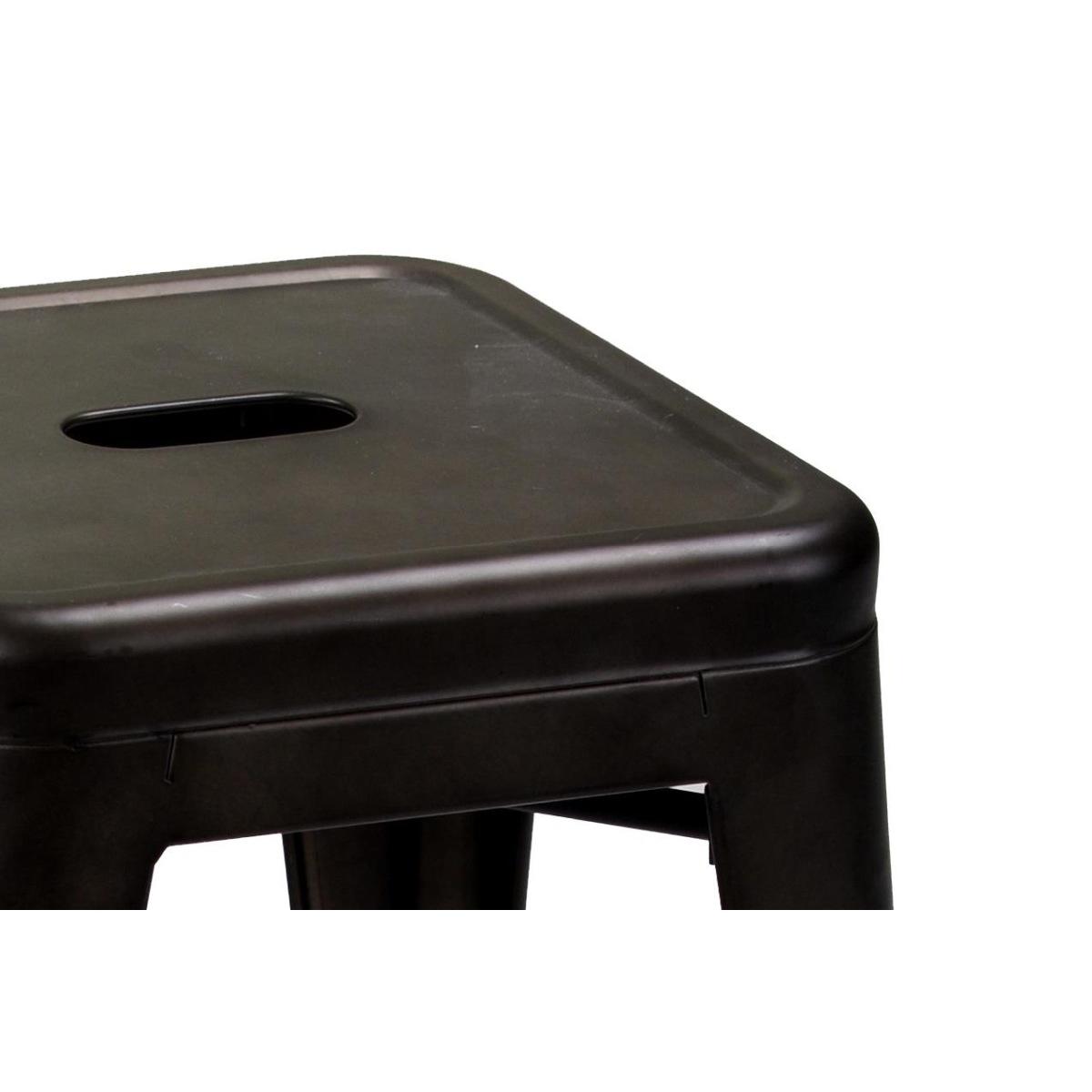 Sgabello Ferro Bristol Marrone cm.39x39h45 | Vacchetti