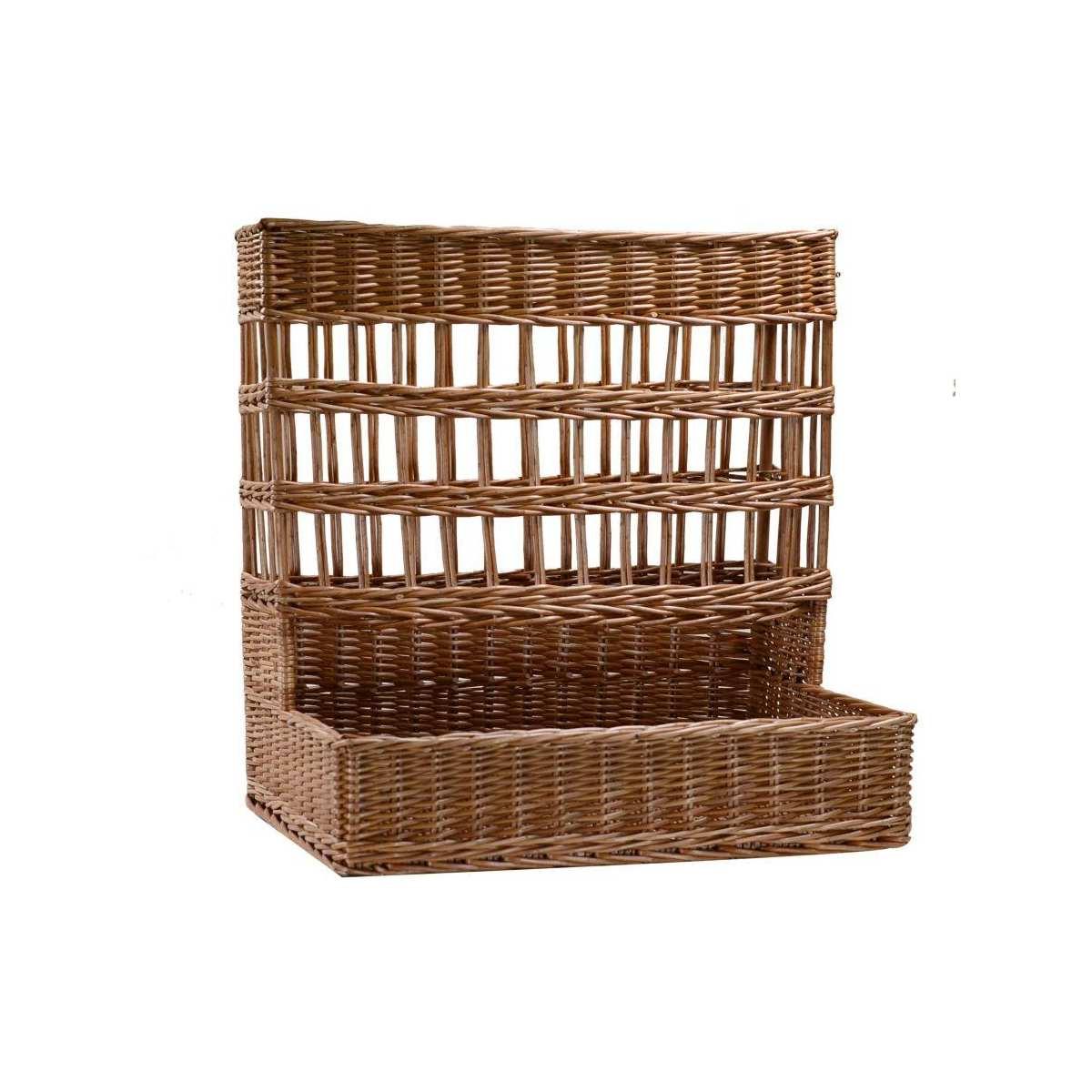 Cesto Espositore Vimini Rettangolare cm.46x43h12/58 Base cm.45x43  | Vacchetti