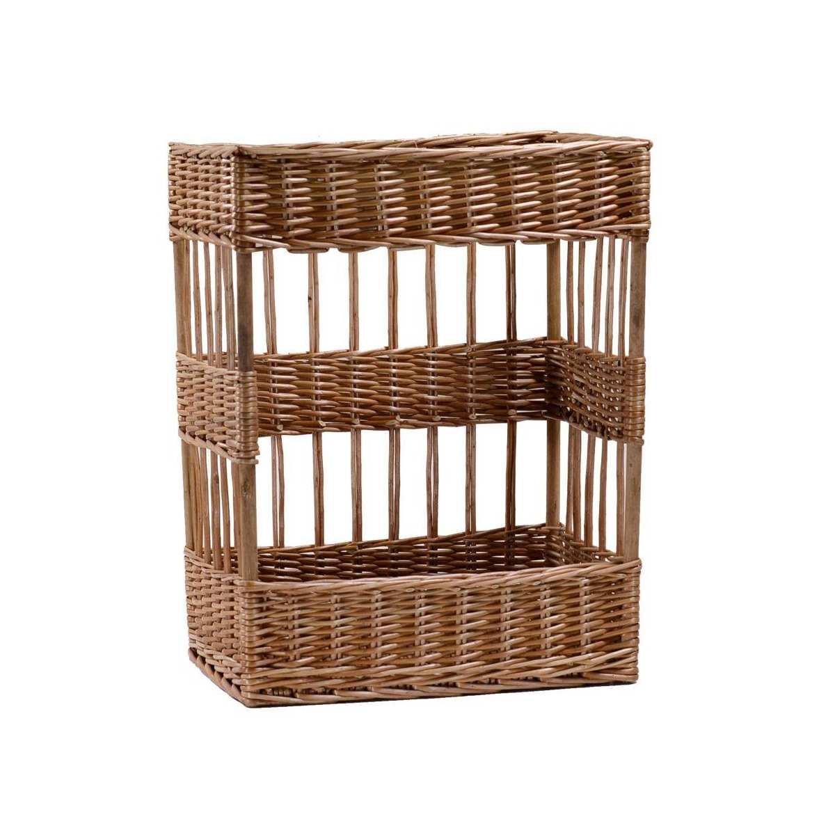 Cesto Espositore Vimini Rettangolare cm.38x28h48 Base cm.36x26  | Vacchetti