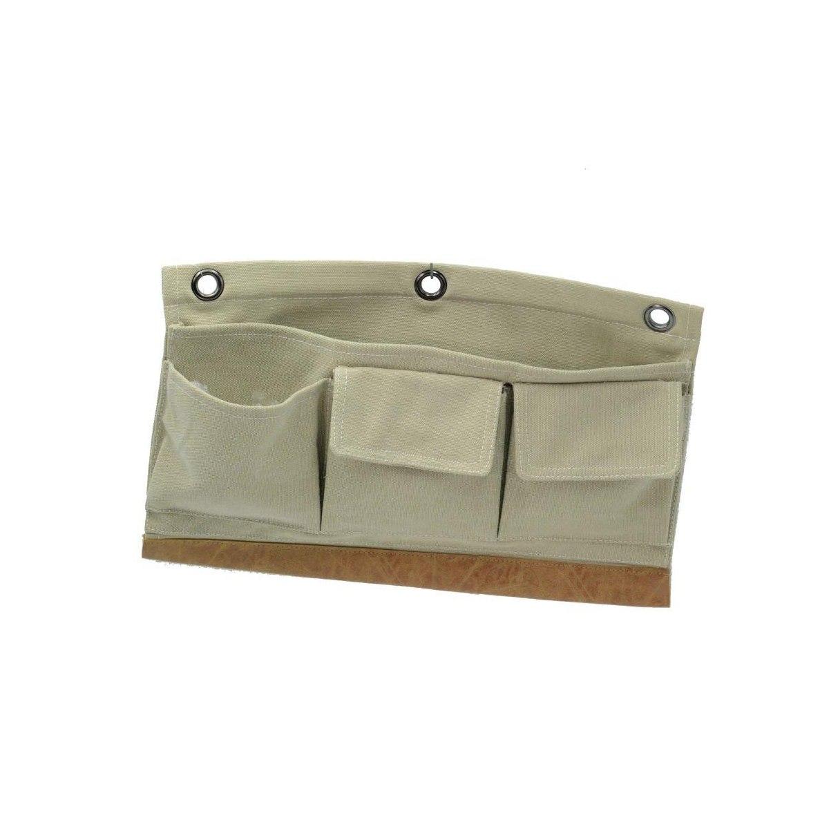 Portatutto Tessuto Crema 3 Tasche cm.38xh24,5x5 | Vacchetti