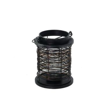 Lanterna Metallo Nero/Rame Cm.Ø13H16,5