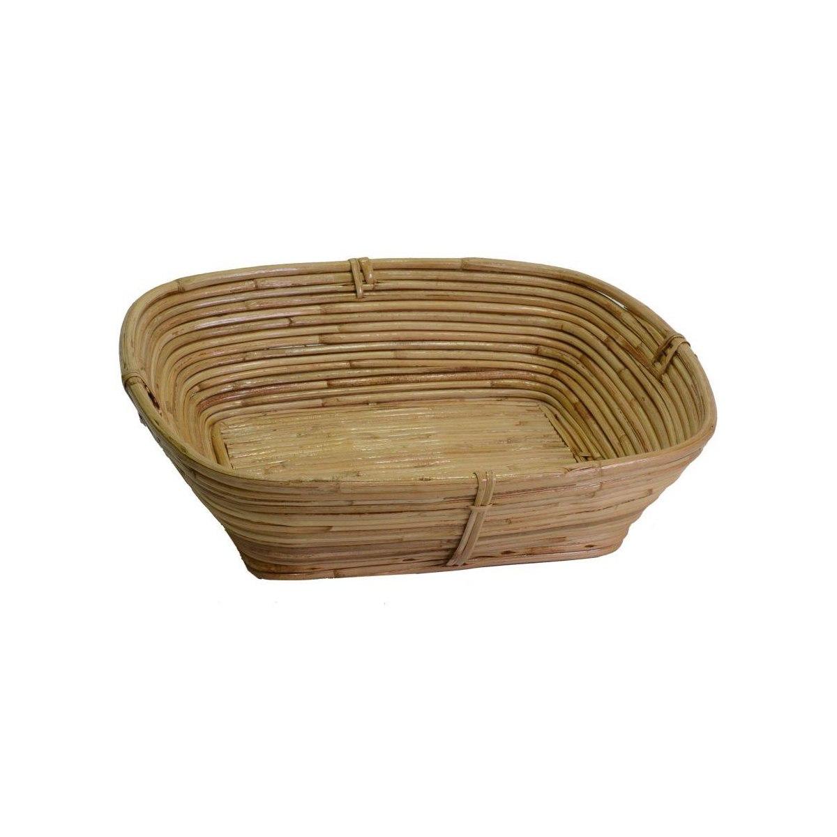 Cesto Giunco Naturale Rettangolare cm.35xh9x31 | Vacchetti