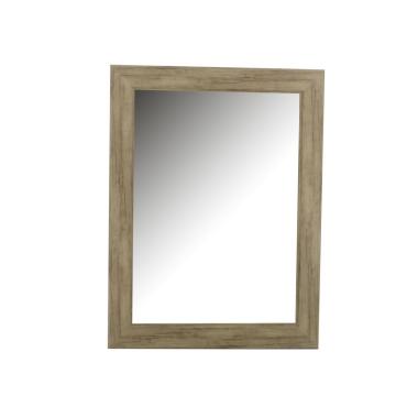 Specchio Legno Noce Rettangolare Cm.64X84
