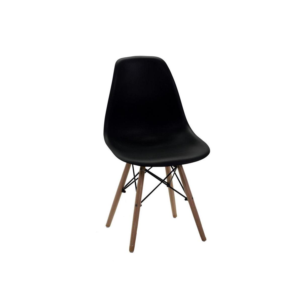 Sedia Resina Legno Nero cm.51x46h42,5/82 | Vacchetti